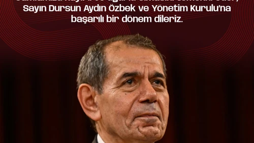 Galatasaray Spor Kulübü’nün 36. Başkanı Dursun Aydın Özbek, dördüncü kez Başkan seçildi!